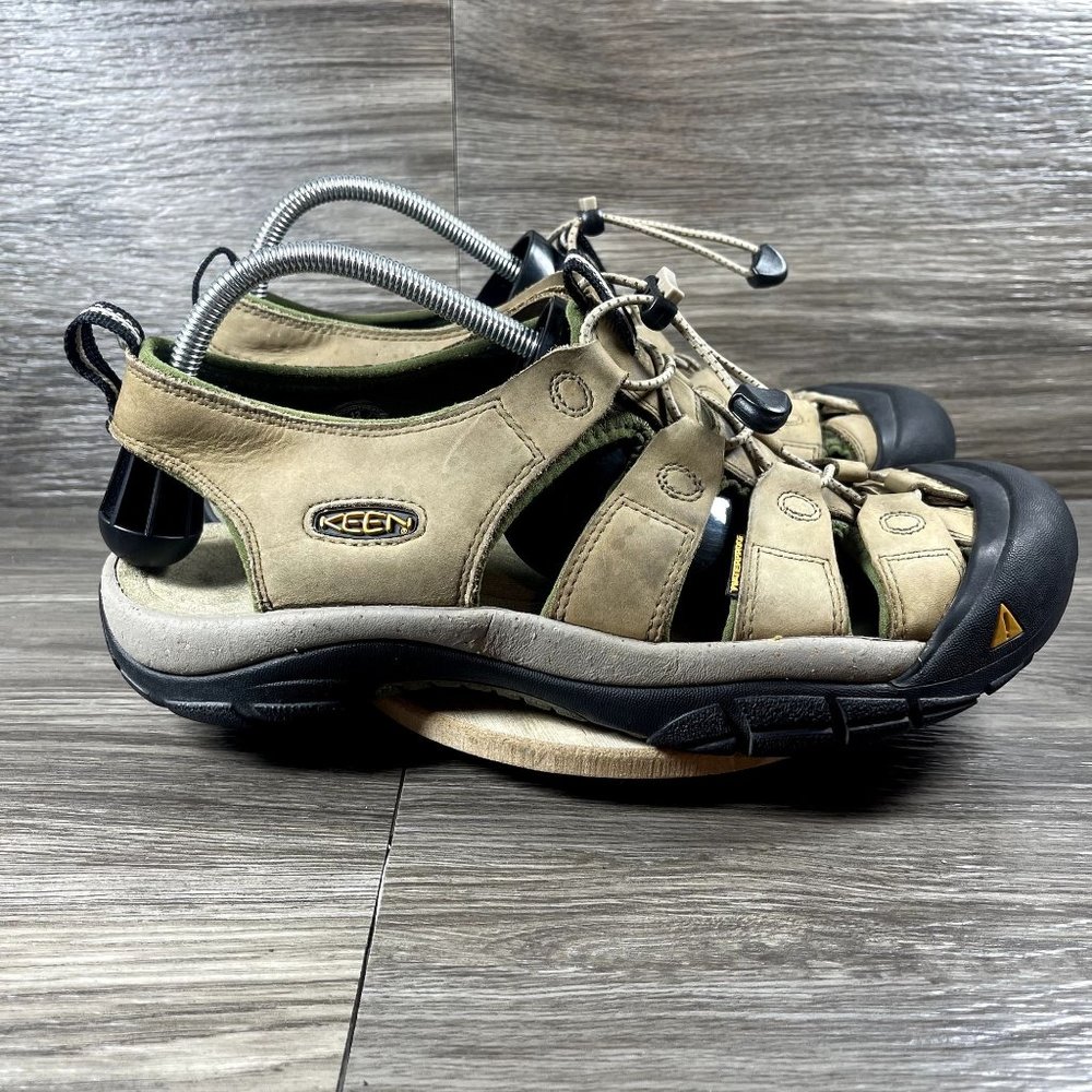 KEEN Men's Tan Leather Newport Waterproof Sandals Shoe Size 12 - Picture 1 of 10